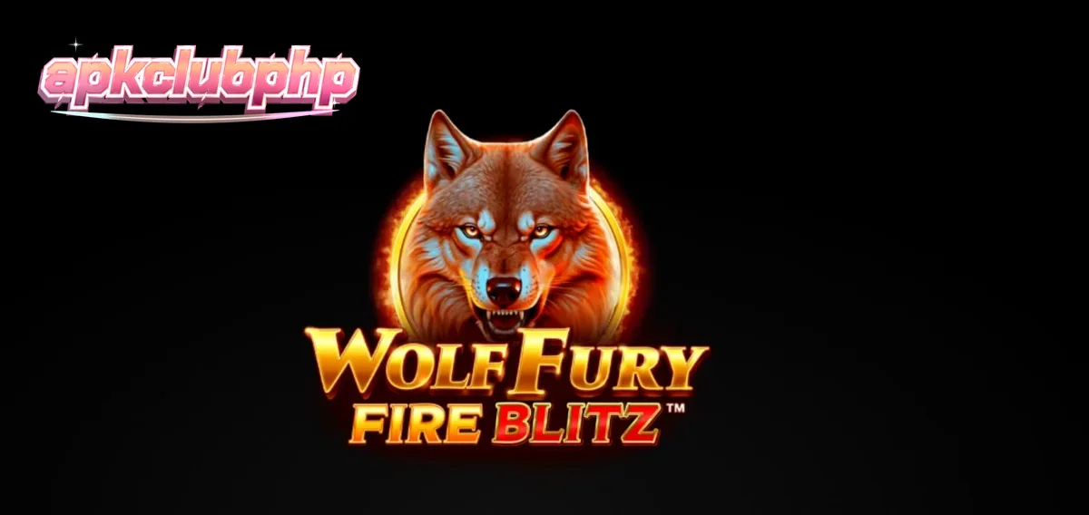 Tampilan visual slot Wolf Fury Fire Blitz dengan simbol buah dan serigala yang menyala.